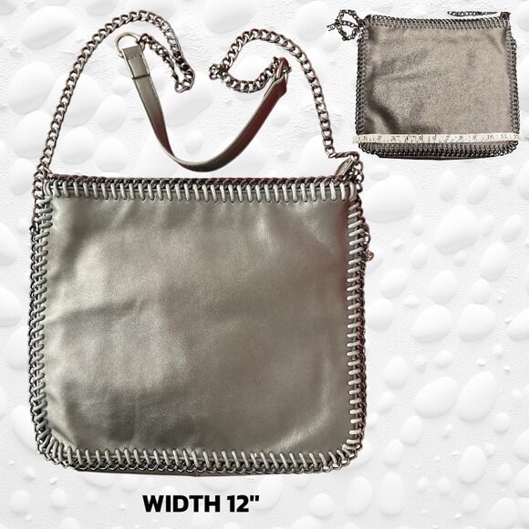 Browns Metallic Chain Crossbody Bag – Stella-McCartney Fatabella Inspired - Picture 2 of 9
